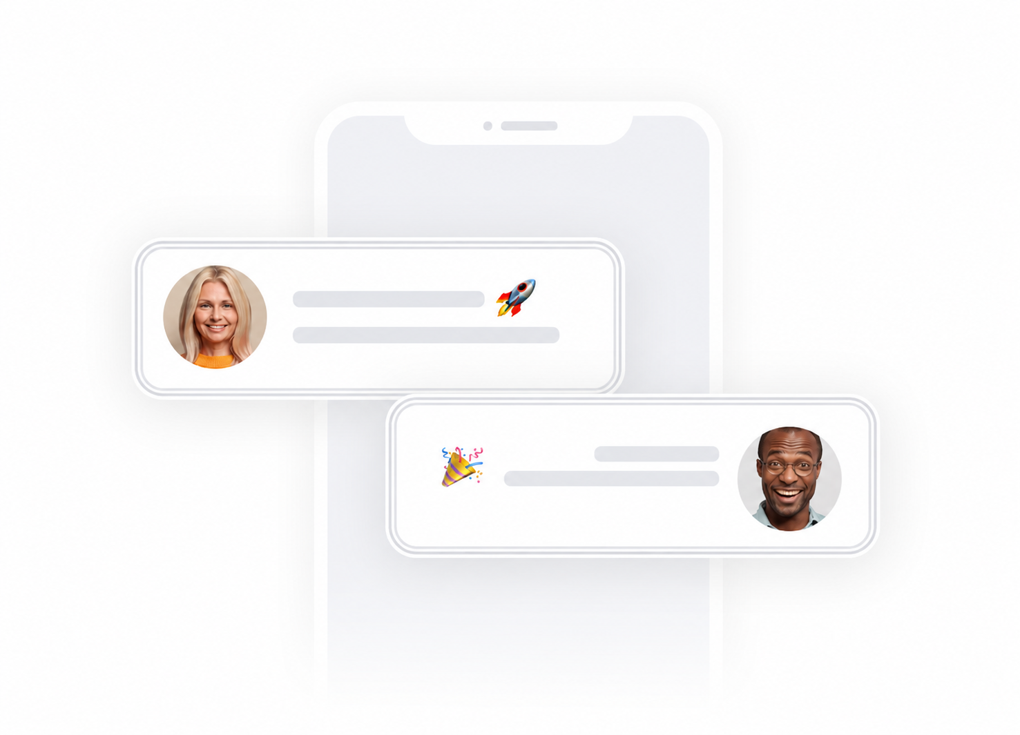 Aperçu de l'application Cohook — notifications